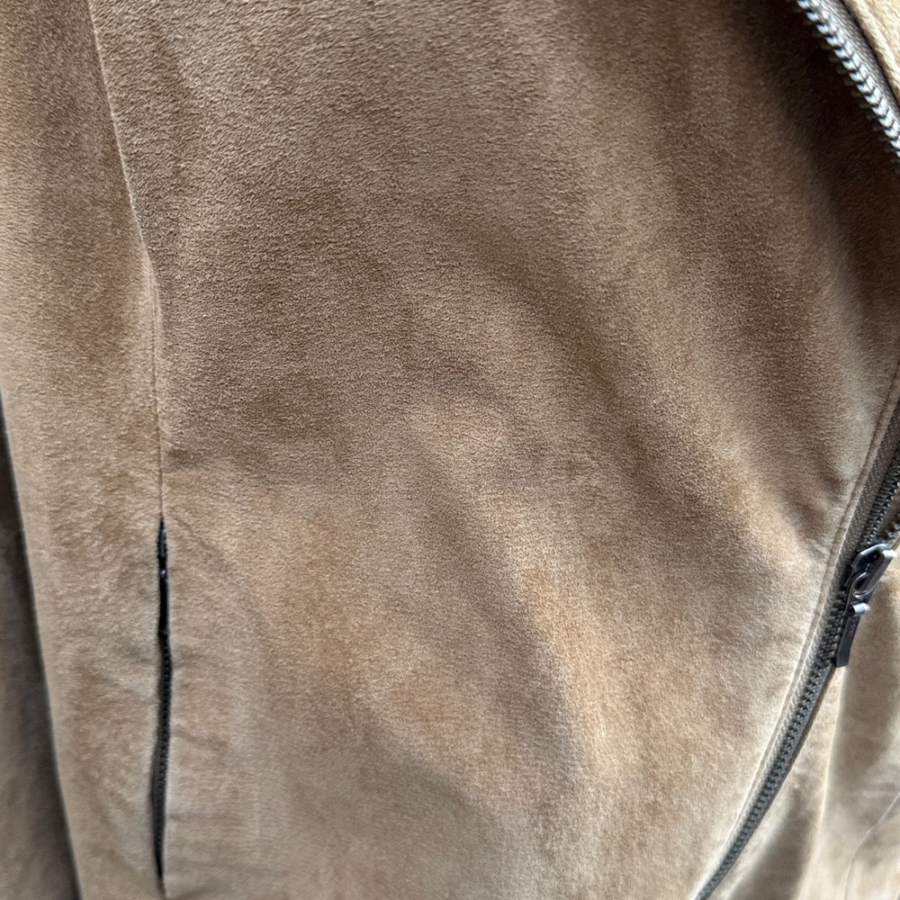 ALFANI π― LEATHER SUEDE CLASSIC JACKET -L PETITE π€©π₯ - Picture 3 of 9